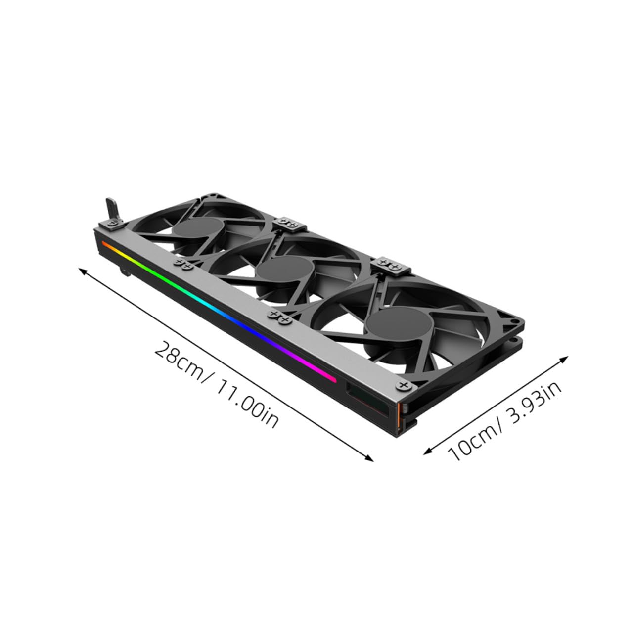Housoutil Enfriador De Tarjeta Gráfica Ventilador De Refrigeración Conector Argb 3 Iluminación Rgb