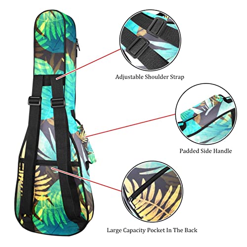 Housse pour ukulélé avec motif feuille verte tropicale de 10 mm d’épaisseur et rembourrage en éponge de 53,3 cm avec… - Les Beatles, Paul McCartney, John Lennon, RIngo Starr, George Harrison Housse pour ukulélé avec motif feuille verte tropicale de 10 mm d'épaisseur et rembourrage en éponge de 53,3 cm avec… – Image 4