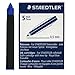 Produktbild Staedtler 485-3 Tintenroller-Patronen, Ersatzpatrone für den Einhorn-Stift, Schreibfarbe königsblau, löschbar, Linienbreite 0.5 mm