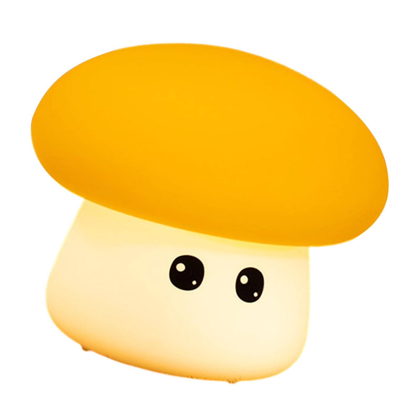 Hsioluted Mushroom Night Light Silicone Bedside Lamp Silicone Texture Bedside Light Suitable for Children Bedroom Home Rechargeable Mushroom Lamps