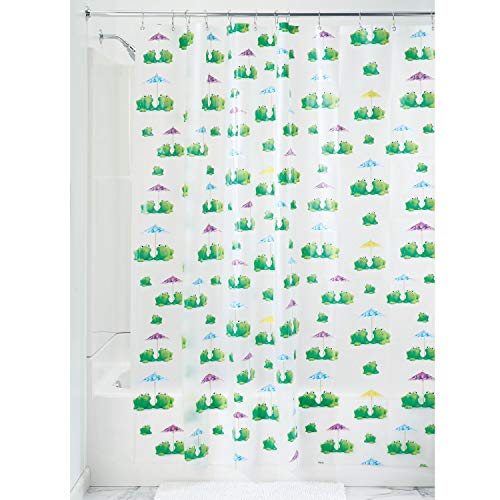 iDesign Frogs Waterproof PEVA Bathroom Shower Curtain - 72