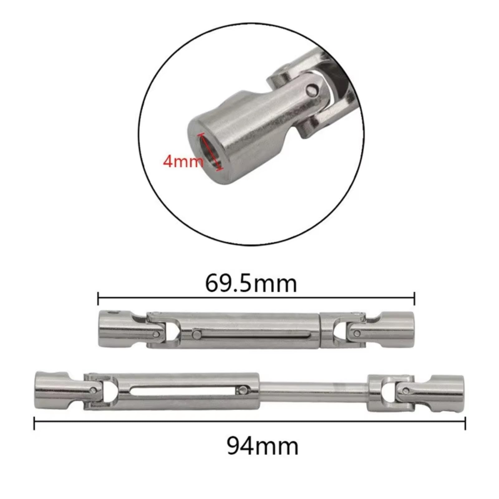Albero Trasmissione Centrale Per MN MN82T LC79 MN82S MN82Pro 1/12 | Auto RC parti riparazione trasferimento potenza regolare dell'albero motore metallo sui cingoli 1/12
