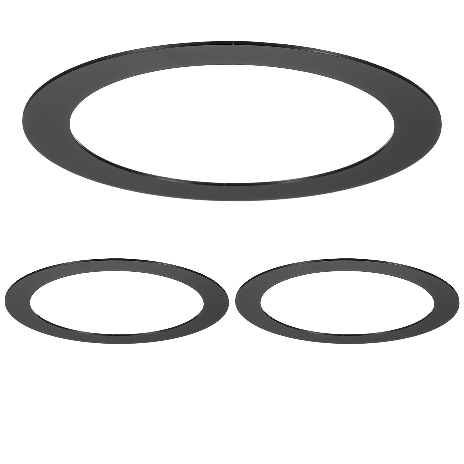 VIAPUICE Recessed Light Trim Ring for ID 81mm OD 105mm 3Pcs, Black