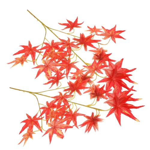 Branches de feuilles d'érable simulées de 8 pièces pour bricolage - 7