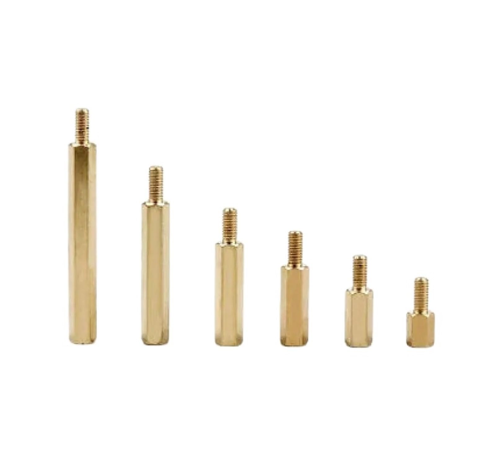 10–50 Stück Sechskant-Messing-Abstandshalter for PCB-Motherboard-Montage, Abstandshalter, M3, Männlich, Weiblich, Gewindesäule(M3-6mm 50pcs,17mm)