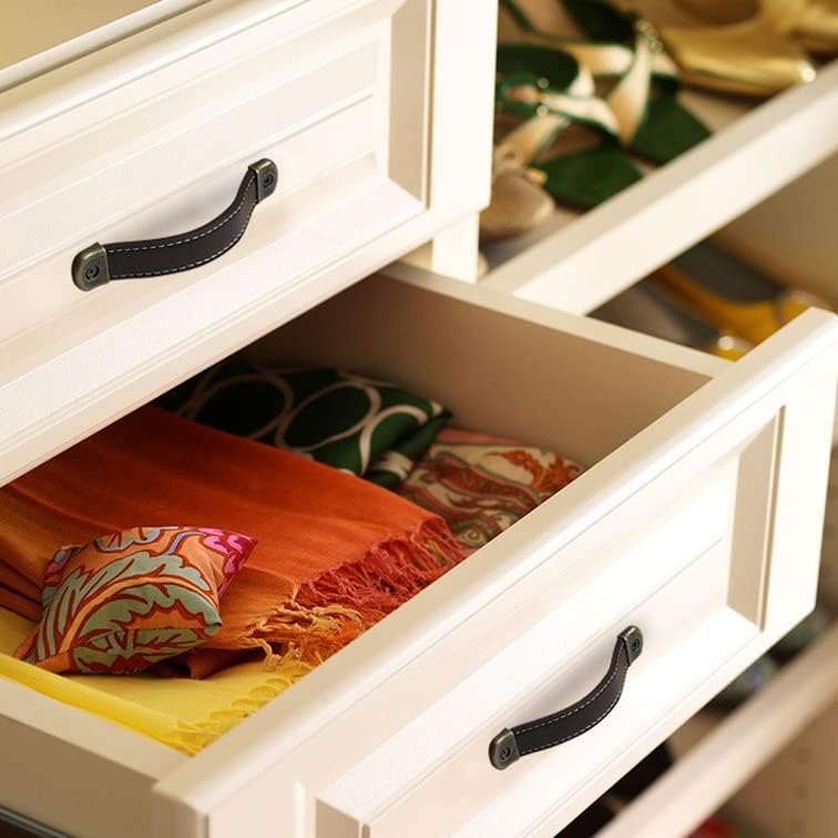 Miniatura 9 de OLAYA Tiradores de equipaje para maleta, manijas de cuero, pomos de gabinete, tiradores de cajón, pomos de puerta, pomos de puerta, 6 piezas de