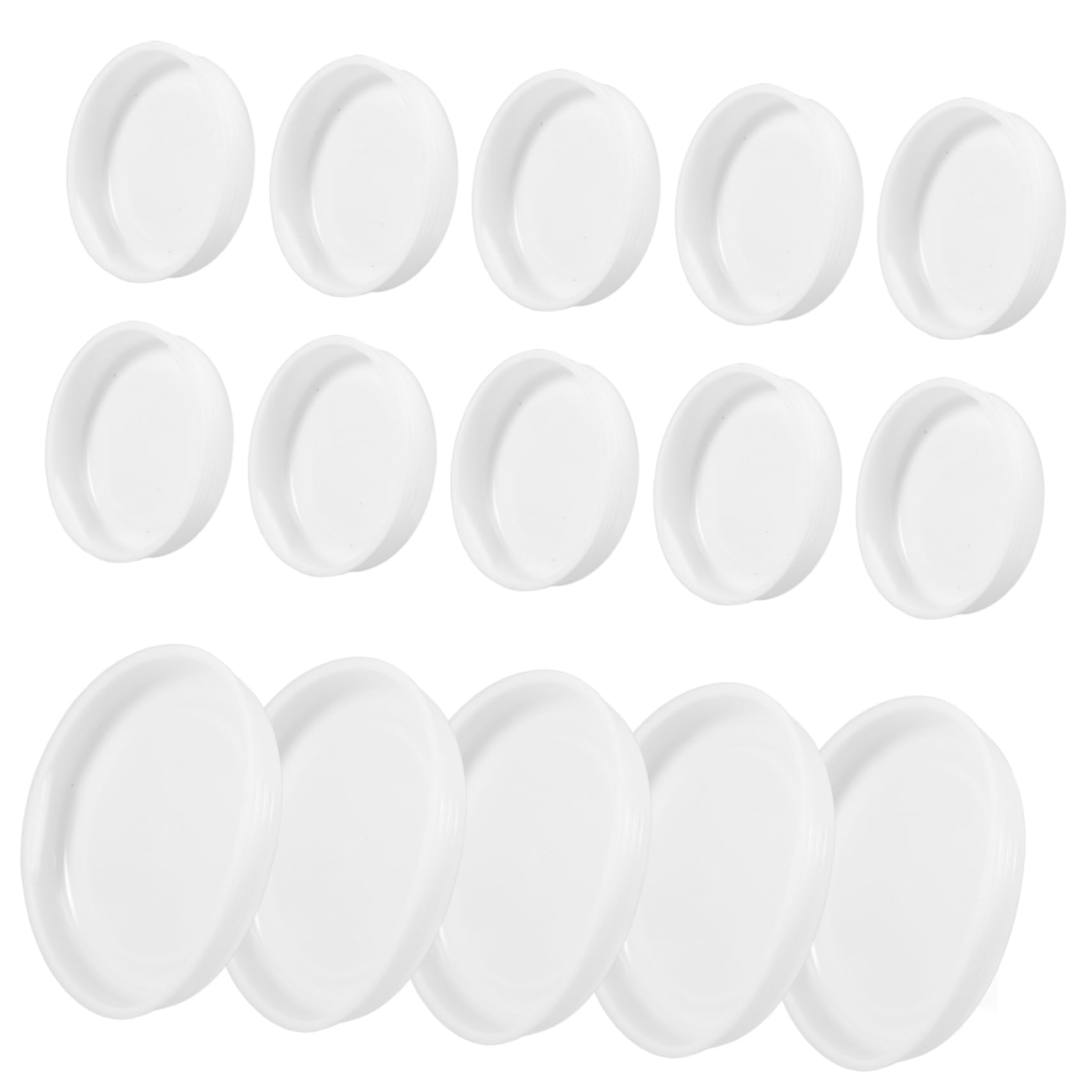 SEWACC 50pcs Paper Tube Mailing Tube Cap Painting Paper Tube Cap Cardboard Tube End Caps Paper Poster Tube Cap Round End Cap Tops Plug Caps Small Poster Tube End Caps White Plastic