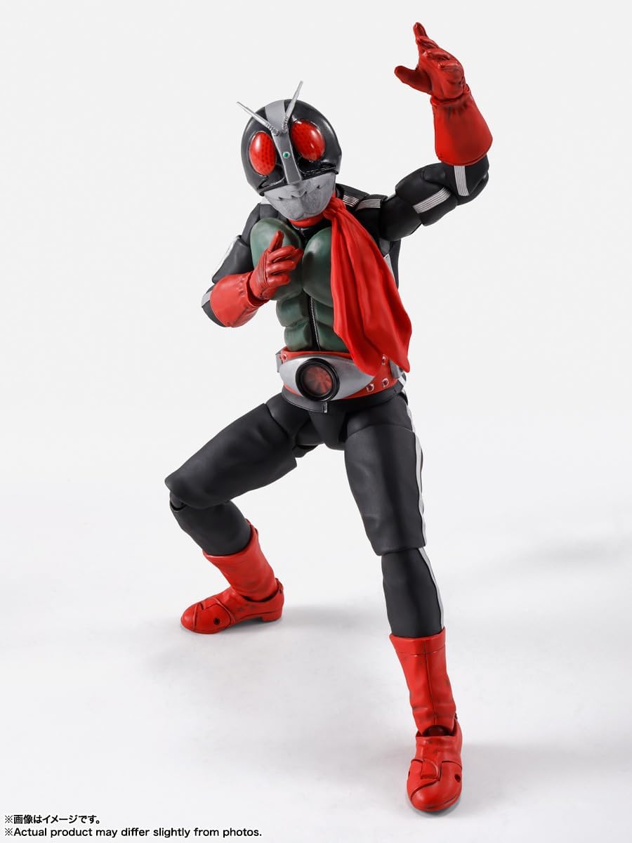 TAMASHII NATIONS - Kamen Rider - Masked Rider 2 Legendary Showa Masked Rider Edition (Shinkocchou Seihou) S.H.Figuarts Action Figure