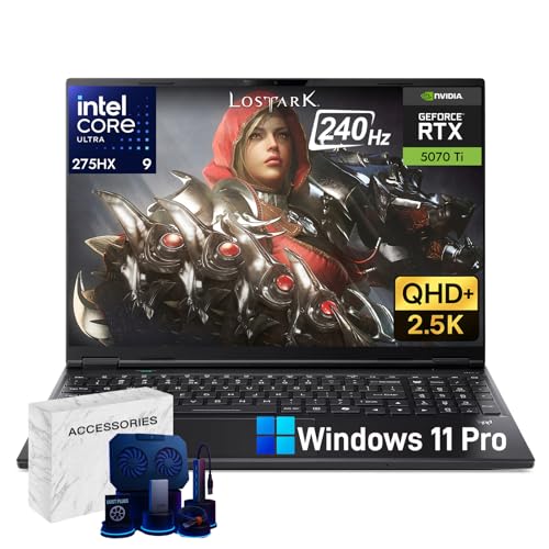 Image of Acer Predator Helios Neo 16S AI Gaming Laptop, GeForce RTX 5070Ti, Intel 24 Core Ultra 9 275HX, 16 inch 2.5K WQXGA 240Hz OLED Display, Win 11 Pro, 4-Zone RGB KB, Bundle REDRAGON Kit, 64GB DDR5, 8TB SSD