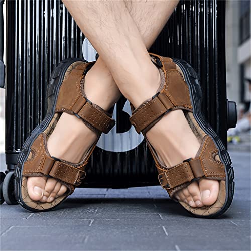 Mens Sandals Sandals Men Outdoor Casual Lightweight Sandal Men Sneakers Size 38-46(White-Dinosaur Doodle4,39 Code)3