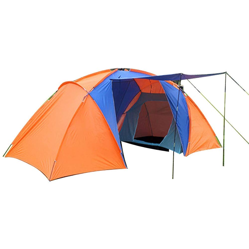 Camping Tent, 3-4 people Two Rooms One Living Room Family Portable Waterproof UV Protection Sun Shelter Tents, For Trekking Mountaineering Beach Camping(430×220×175cm)