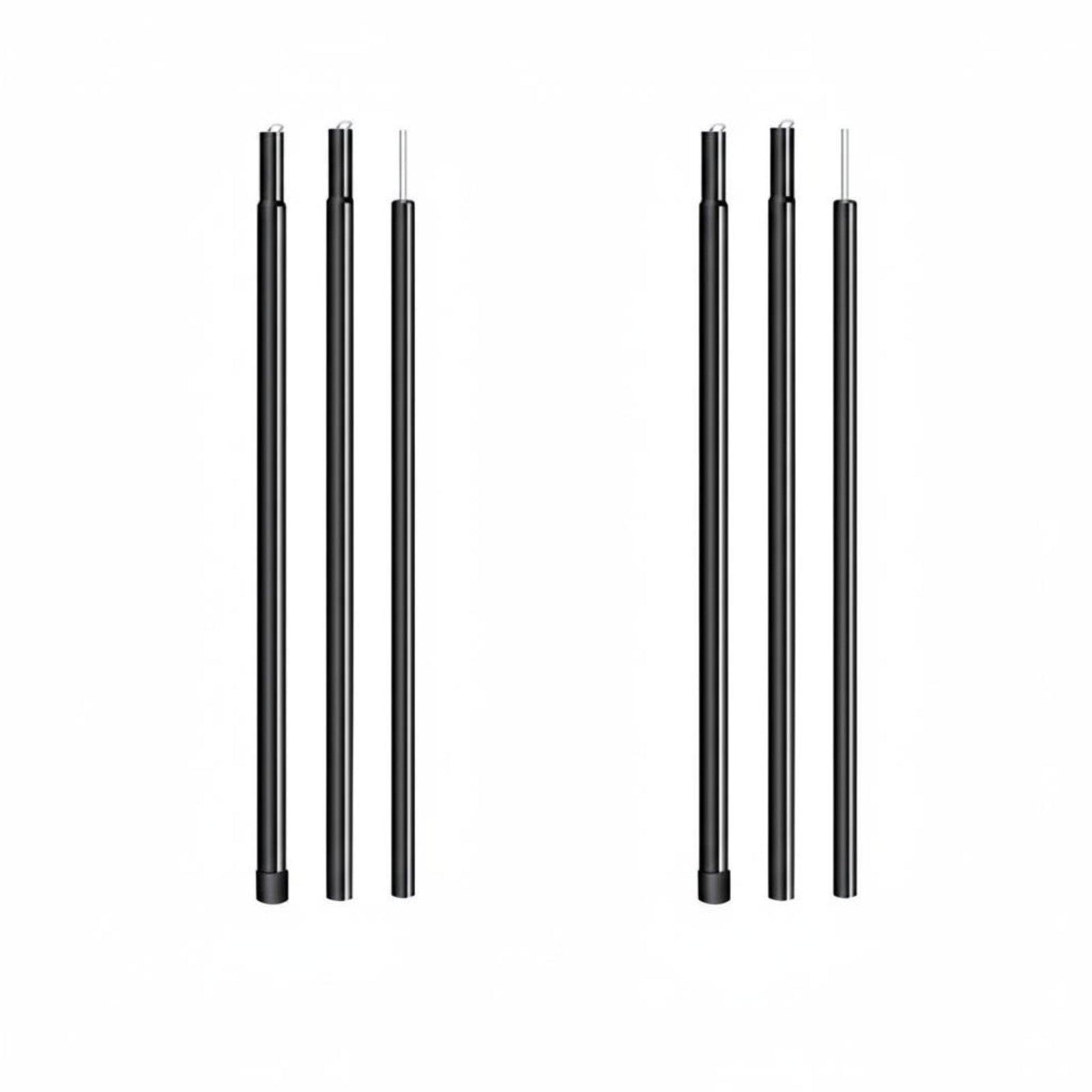 2 Meter Tent Awning Pole Iron Canopy Support Rod Heavy Duty Tent Vestibule Pole for Campers, Outdoor Enthusiasts, Backyard, Beach, Picnic Black 16MM 1.2M 6PC-image-21