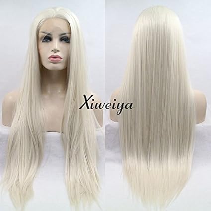 Perruque cheveux long blanc Outlet