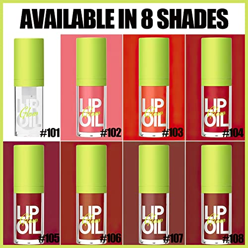 Mielikki Moisturizing Hydrating Lip Glow Oil, Hydrating Lip Plumper, Transparent Plumping Lip Gloss, No-Sticky, Long-Lasting, Shiny Tinted For Lip Care, 104 Love #TOP4