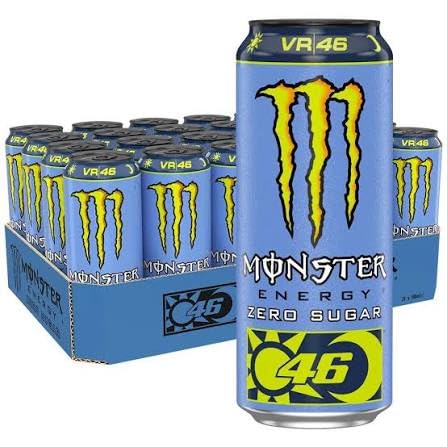 24X Confezione Per Monster Energy VR46 Zero Sugar Confezione da 24 (24x500ml)