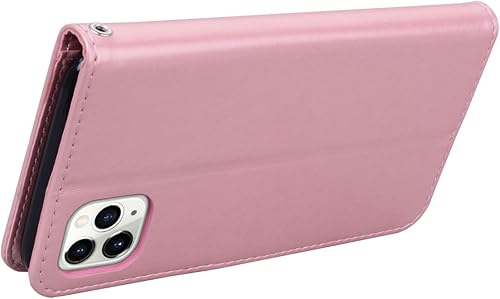 Miniatura 9 de Funda para iPhone 11 Pro Max con tarjetero, iPhone 11 Pro Max, funda tipo cartera para mujeres y niñas, de piel sintética, magnética, compatible con