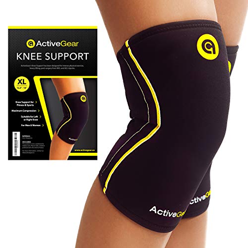 ActiveGear Knee Brace Support Heavy Duty Neoprene Sport Compression Sleeve (Extra Large)