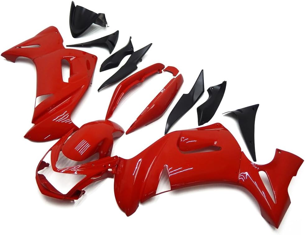 Injection Full Fairing Kit Fit for Kawasaki 2006-2008 Ninja 650R ER-6F 06 07 08 Fairings ER6F 2006 2007 2008 Bodywork ABS Plastic Body Kit Body Frame Body Panel Cowling - Red