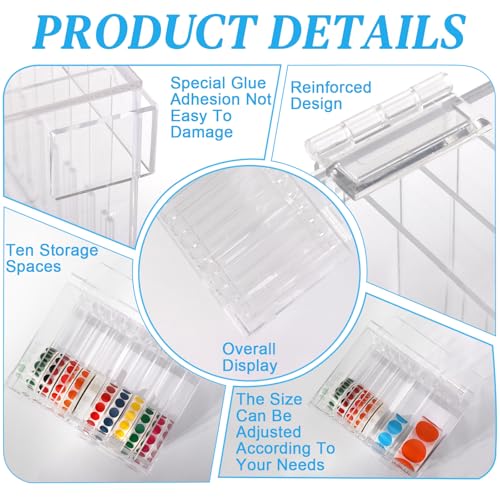 Dispensador de etiquetas ajustável com 10 discos com tampa 19 x 13 x 14 cm Suporte de rolo de adesiv