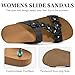 Ecetana Womens Slide Sandals Comfortable Dressy Orthopedic Summer Beach Flats Casual Arch Support Fashion Slip on Walking Shoes