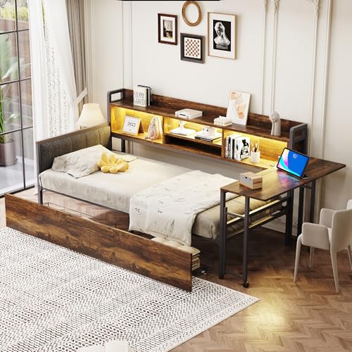 EMKK Schlafsofa 90x200 cm, Einzelbett Tagesbett, Jugendbett...