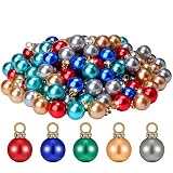 Mini Multicolor Christmas Ball Ornaments Small Vintage Ball Ornaments for Christmas Tree Plastic Bal
