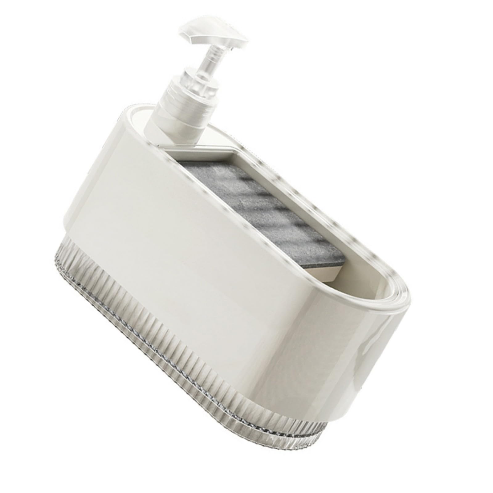 Modern Kitchen Dispenser for Detergent Hygienic Leak Proof Pumps Sponge Holder Food Grade Bottle Soap Dispenser Ergonomic Sponge Holder Countertop Organiser