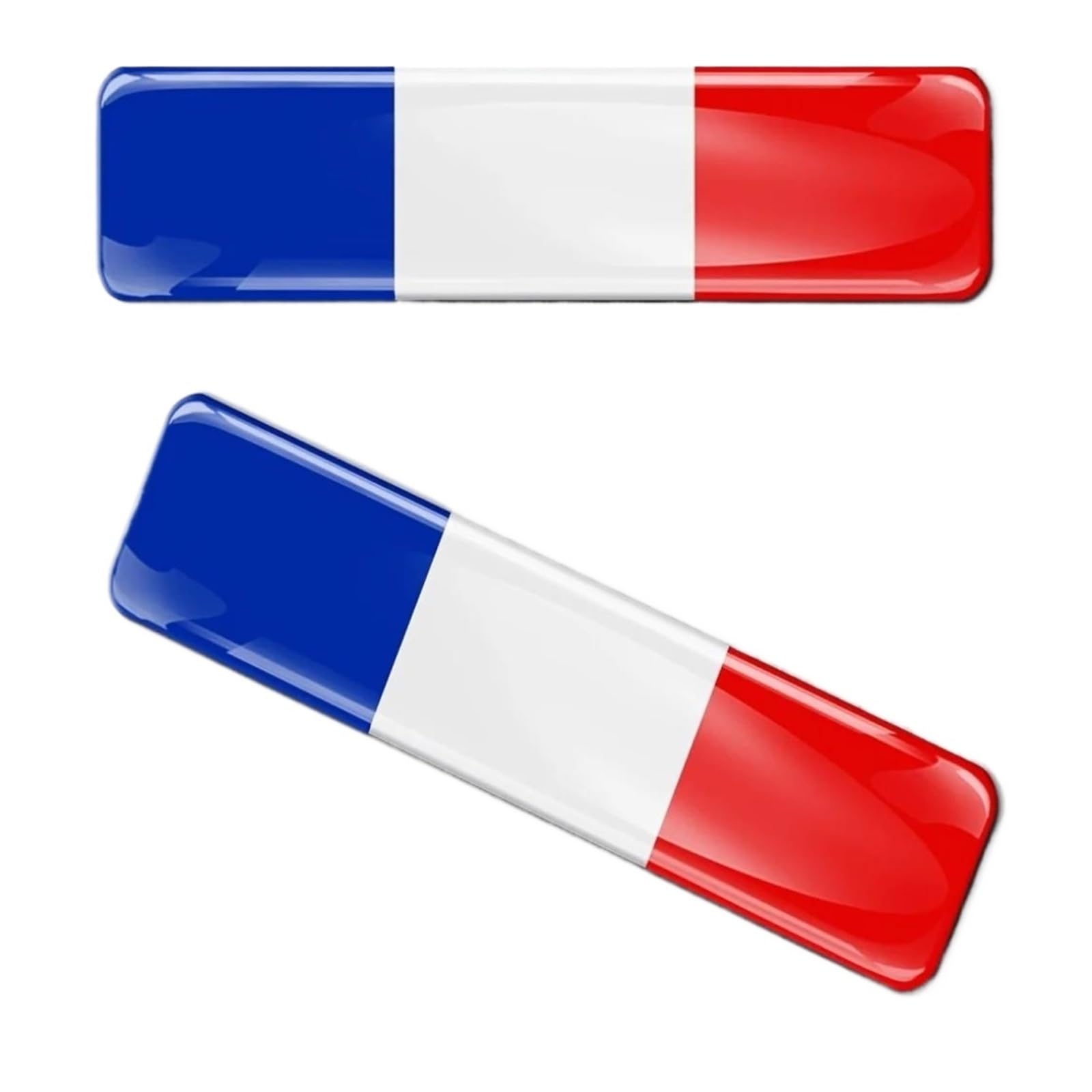 Decoration 3D Domed Silicone Stickers Decals France National French Flag Car Motorcycle Helmet
