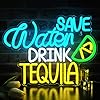 Save Water Drink Tequila Neon Sign Dimmable Tequil... #1