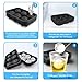 Silicone Round Ice Cube Mold, Round Ice Cube Trays for Freezer with Funnel, Easy Release Ice Cube Tray Circle Balls for Whiskey Cocktails Bourbon