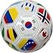 Tripact Inc 2026 World Cup Country World Flag Training Outdoor Soccer Ball Size 5 Futol Size (Size 5)- White