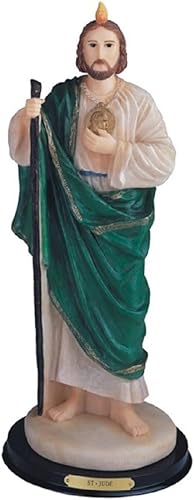 Miniatura 3 de ICE ARMOR 16 pulgadas de alto estatua de San Judas estatua sagrada decoración religiosa Verde-16.0
