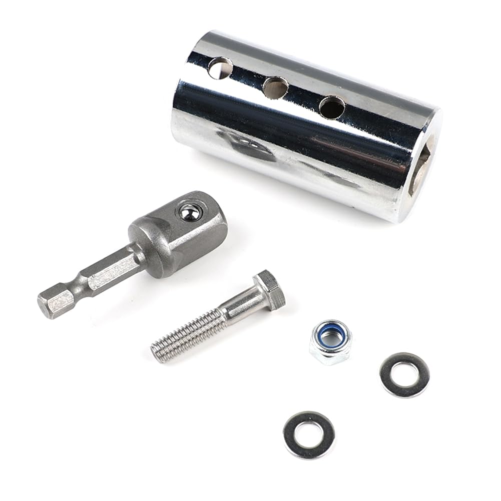 Adaptador de Taladro Eléctrico para Eje de Remolque de 1 Pulgada con Conector de 1/2 Pulgada 8