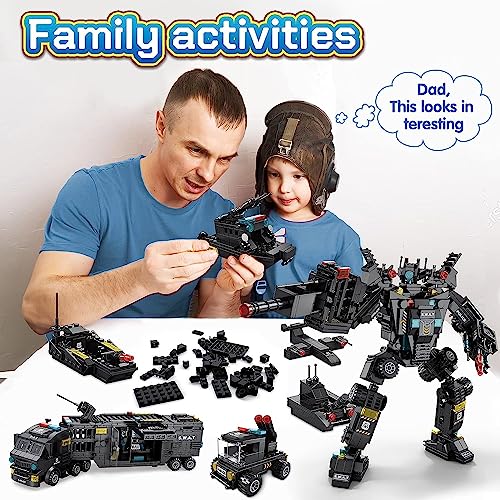 FORHISHER 700Pcs STEM Robot Building Block Toys for Boys Age 6 7 8 9 10 11 12,51 in 1 Educational Construction Building Bricks Engineering Set,Gift for 6 7 8 9 10 11 12+ Year Old Boys - Image 2