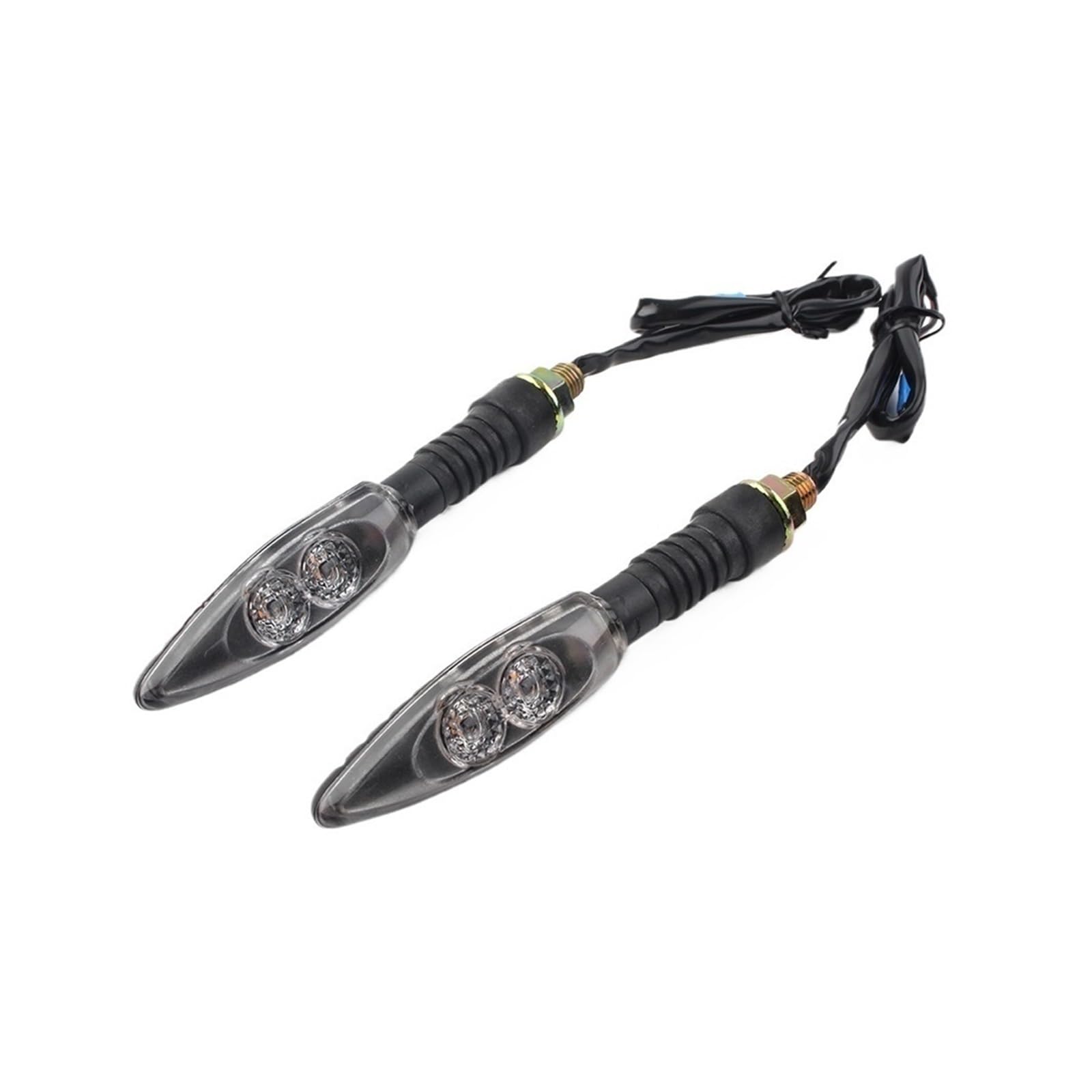 Intermitentes de motocicleta 1 par de flechas de motocicleta para luces de señal, lámpara de señales de para giro de 12V Universal para Harley y para Yamaha