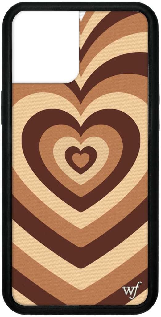 Rose Latte Love Heart Phone Case Wildflower Green IPhone Case