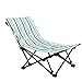 Produktbild Home gyms Leicht bekleidete Amt Lounge Chair Klappstuhl Mittagspause Stuhl Tragbarer Siesta Bett Balkon im Freien Schönheit Lazy Lounge Chair (Color : Turquoise Striped)