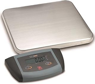 Ohaus 71138832 Stainless Steel ES Low Profile Bench Scale, 50kg x 0.02kg, 12