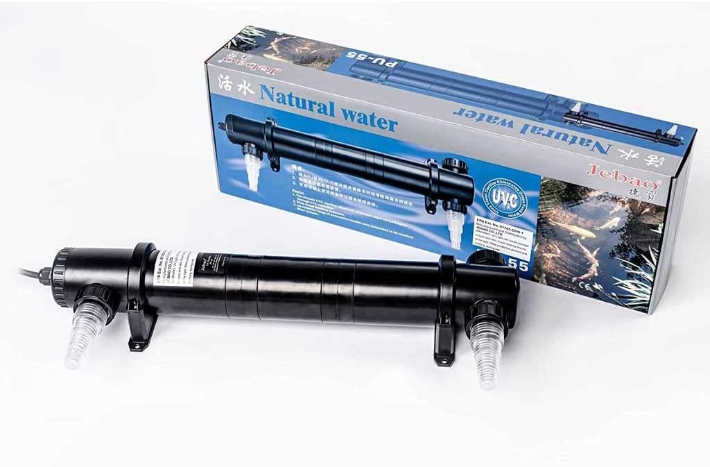 Jecod EverGrow 55W Non-Submersible UV Ultraviolet Light Clarifier Lamp Filter for Aquarium Koi Pond Fish Tank