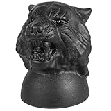 mookaitedecor Schwarze Obsidian Kristall Tigerkopf Figur Edelstein, Hand geschnitzt Tierfigur Stein Statue Skulptur Kristalle und Heilsteine für Büro Heimdekoration