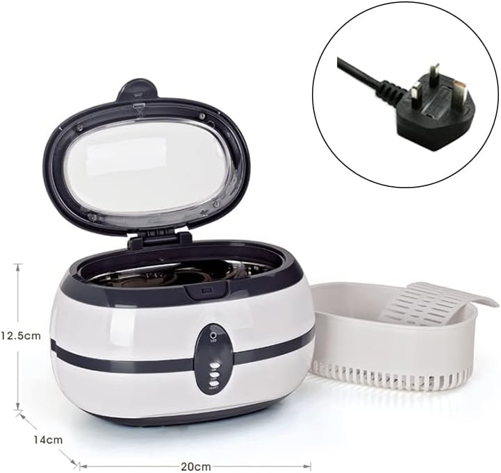 Ultrasonic Cleaning Machine 35W 600ML Home Cleaner Machine For Cleaning Eyeglasses Jewelry Watches