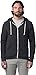 Alternative All Gender Adult's Rocky Fleece Zip Hoodie, Eco True Black/Eco Black, Medium - PACK 2