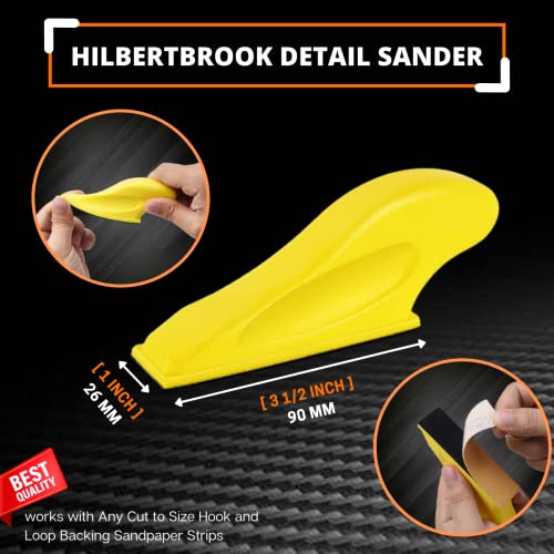 Micro Sander Mini Sander 3.5''X1'' Small Sander For Small Projects 100 Pcs Pre-Cut Sand Paper For Crafts Hook And Loop Detail Sander For Woodworking #TOP1
