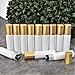 12-Pack 10ml White Glass Roller Bottles with Brushed Gold Leakproof Caps – Refillable Roll-On Bottles with Updated Roller Insert for Essential Oils, Serums, Perfumes, and DIY Aromatherapy