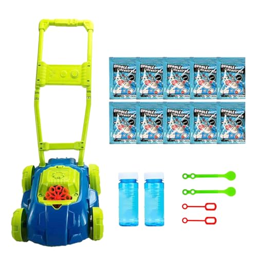 Efymosce Seifenblasenmaschine, Bubble Rasenmäher für Kinder, Blase...