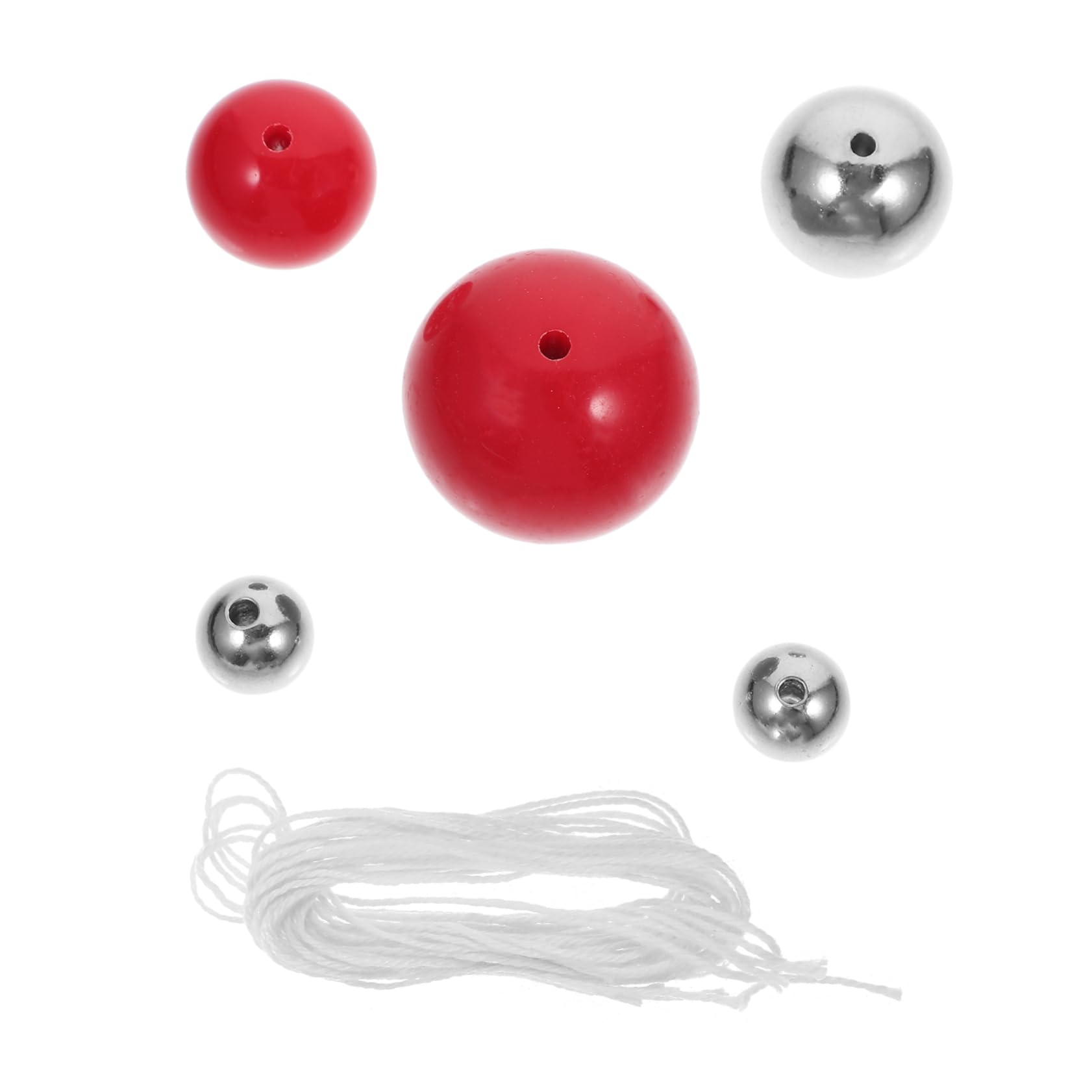 JOINPAYA 5pcs Mechanical Experiment Equipment Single Pendulum Ball Physical Teaching Equipment Newtons Cradle Pendulum Balls Mechanics Teaching Prop Cradle Pendulum Accessory Plastic