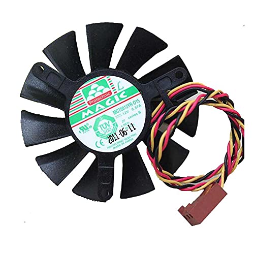 MGT6012YR-O15 3-Wire Graphics Card Fan - 12V 0.37A High-Performance Replacement Fan Shrandi
