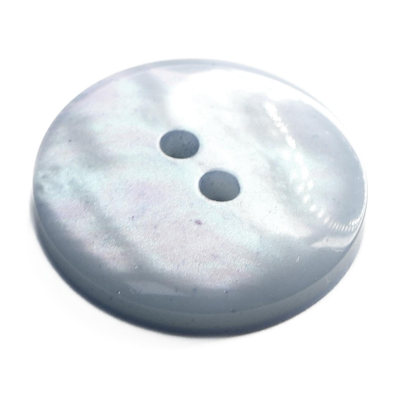 20mm Pearlised Buttons Faux Glimmer Shiny Clothes 20 Colours Buy 2 4 Or 8 208D, 007 Baby Blue, 8