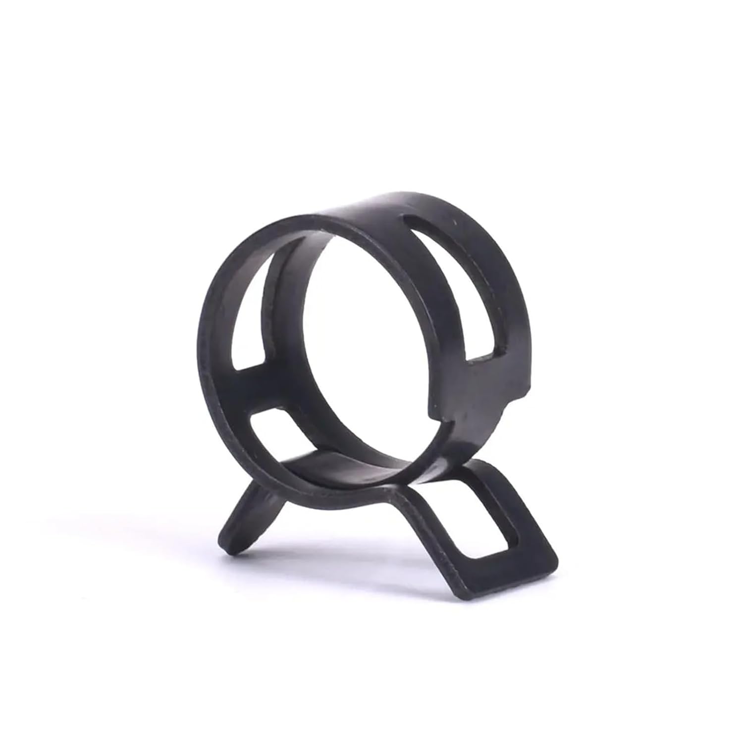 65MN Manganese Steel Oxide-Black Treated Spring Hose Clamps Inner Dia 4mm-22mm Elastic Steel Buckle Water Pipe Hoop(5mm 50Pcs)