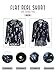 WLLW Women Casual See Through Floral Print Long Sleeve Chiffon Shirt Blouse Tops (Large, Black)